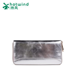 Hot new hardware buckle zip around wallet large zip around wallet wave Korean version of the wallet card holder 5103H5707