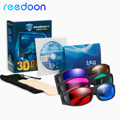 reedoon红蓝立体3d眼镜普通电脑电视专用三D眼睛手机近视通用款