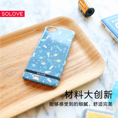 SOLOVE苹果7plus保护壳iphone7plus卡通创意插画手机壳防摔保护