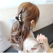 Cool na Korean hair accessories Korean faux pearls catch caught caught Princess ponytail hair clip hair comb 6066