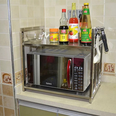 木师傅 不锈钢厨房置物架 微波炉架烤箱架多功能不锈钢收纳架