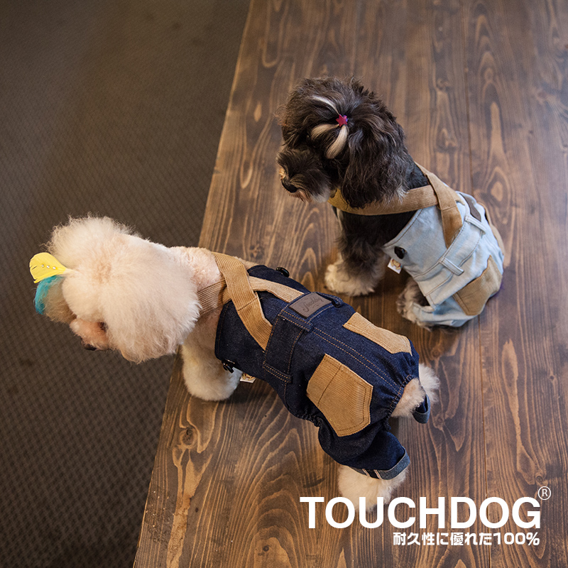 Touchdog 冬季新款 经典款 宠物衣服狗狗衣服 时尚背带裤子牛仔裤产品展示图1