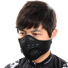 自行车骑行口罩 防风防尘防雾霾活性炭滤芯保暖面罩装备