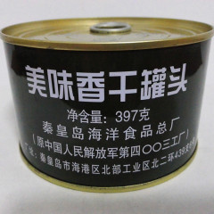 【满四罐包邮】美味香干罐头397g 户外即食食品 海洋食品总厂产