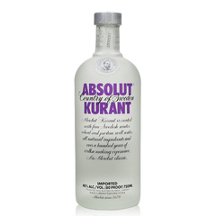 绝对黑加仑味伏特加 ABSOLUT KURANT  瑞典黑加仑味伏特加 750mL