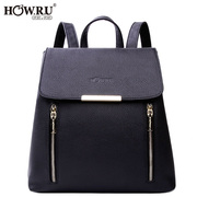 2015 new style handbag Pu shoulder bag fall girl Korean version of the trends Institute wind simple casual backpack