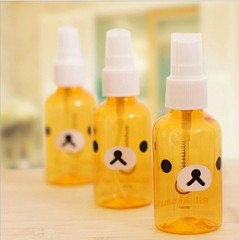 日本轻松熊50ml美容小喷壶 爽肤水透明喷雾瓶 细雾 便携补水喷瓶