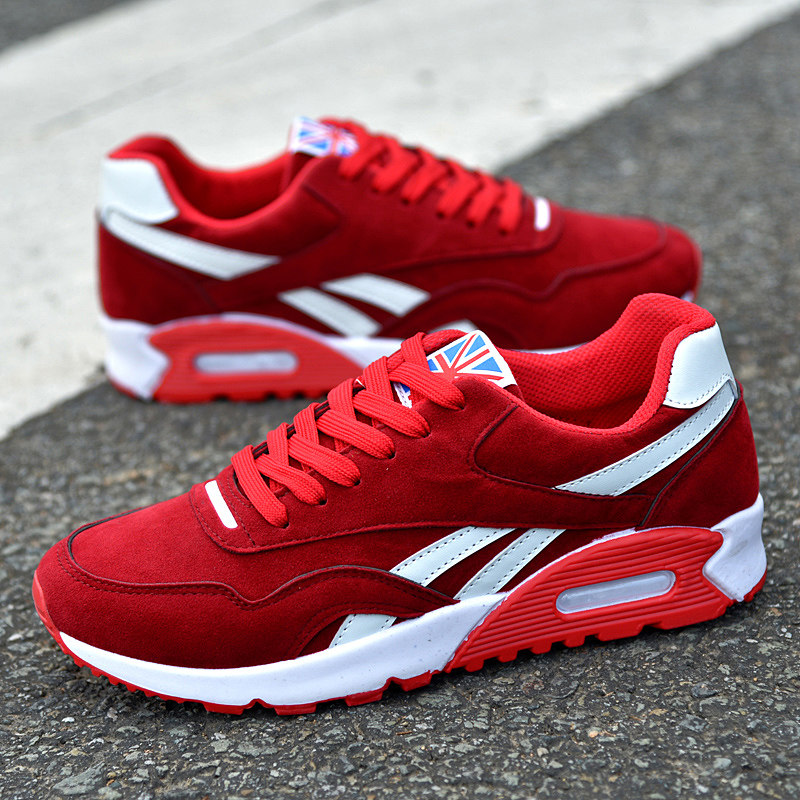 秋季新品男鞋透氣網鞋男士氣墊鞋運動休閑鞋跑步鞋韓版學生板鞋子