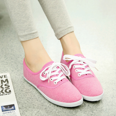 women flat canvas shoes casual sneaker Size 42 帆布女鞋单鞋