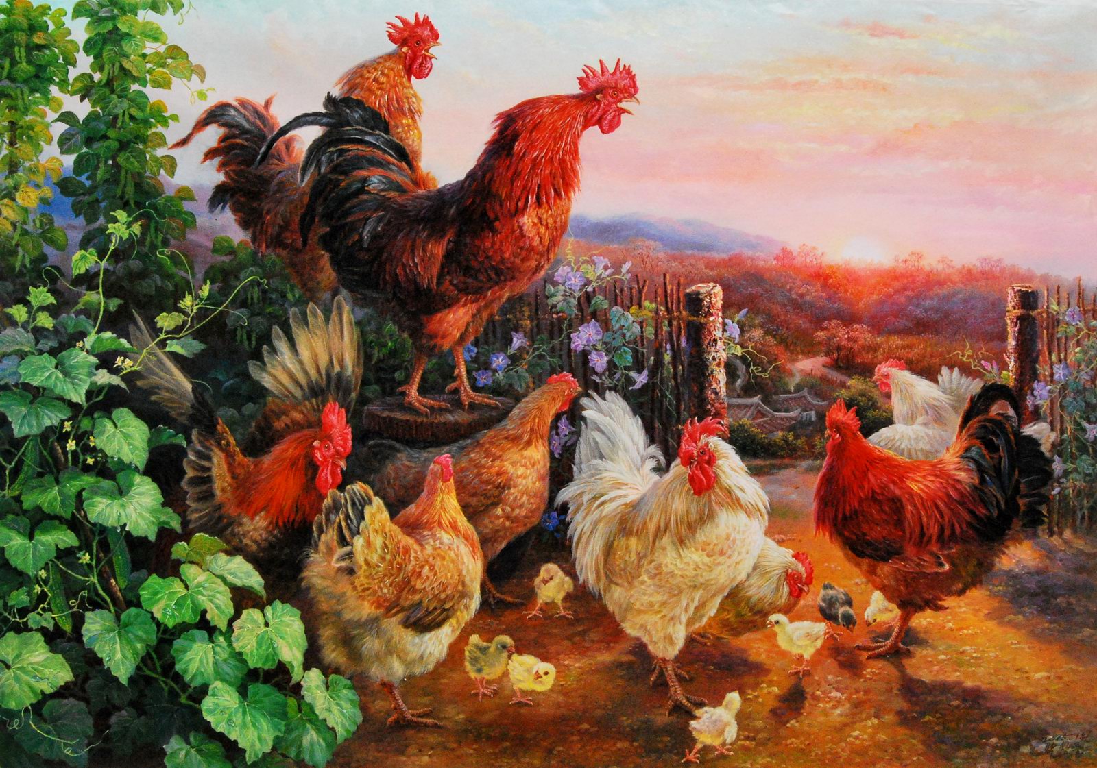 朝鲜功勋艺术家朴昌龙《晨》大卫画廊