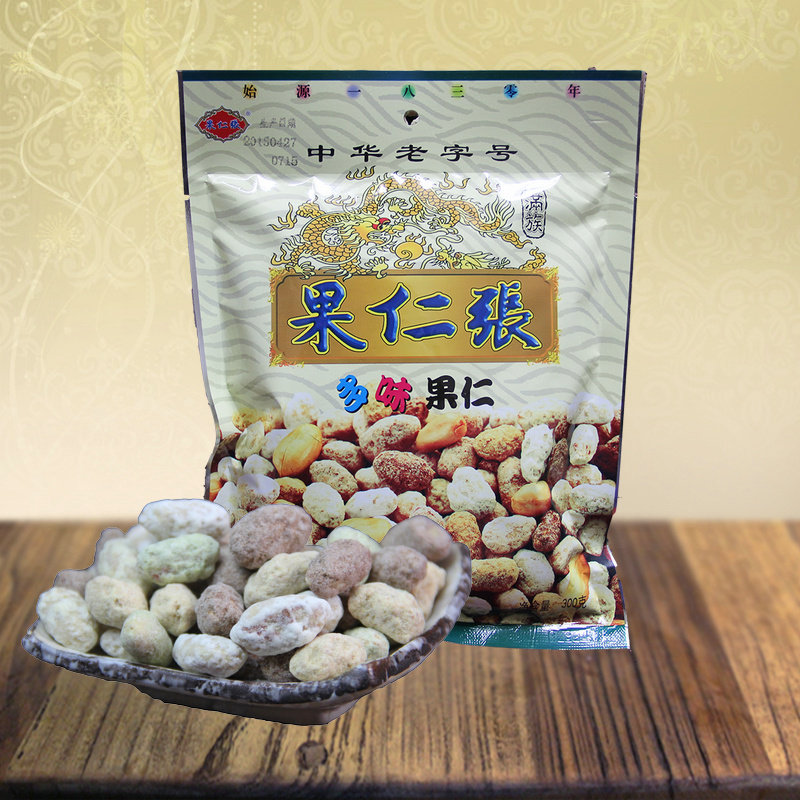 天津果仁张多味果仁300g花生仁米糖果仁可可小吃零食品多省包邮