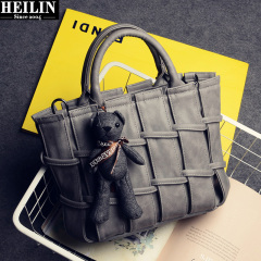 Hey, Linda bag 2015 new tides in autumn and winter bear ornaments woven bag lady bag shoulder Crossbody bag