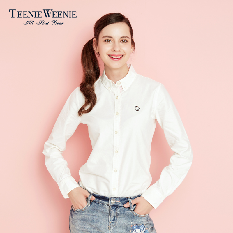 Teenie Weenie小熊2016春夏商场同款女装长袖衬衫TTYW61101E产品展示图4