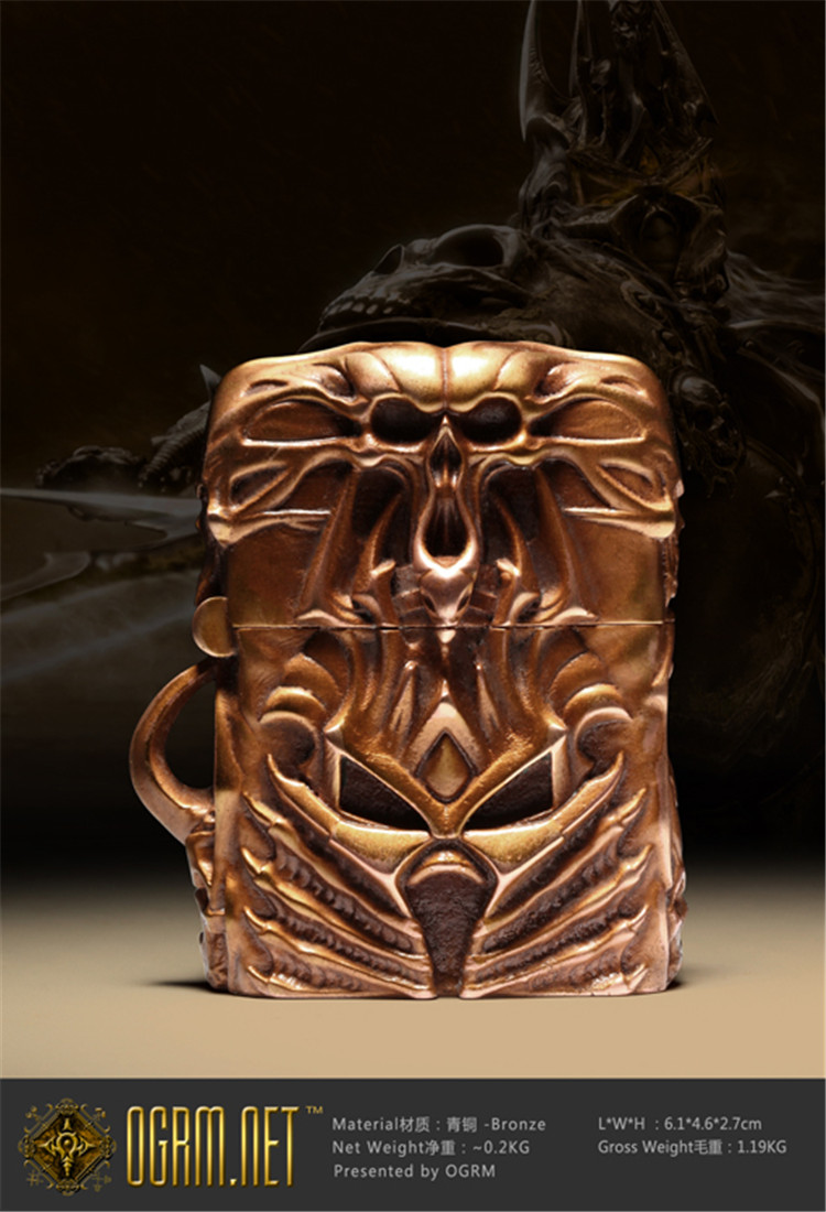 OGRM 奥格瑞玛 魔兽世界 巫妖王 阿尔萨斯 非ZIPPO 青铜 打火机在类目 家居饰品, 创意饰品, 其他中 - 来自Buy2taobao.com提供专业的淘宝代购服务