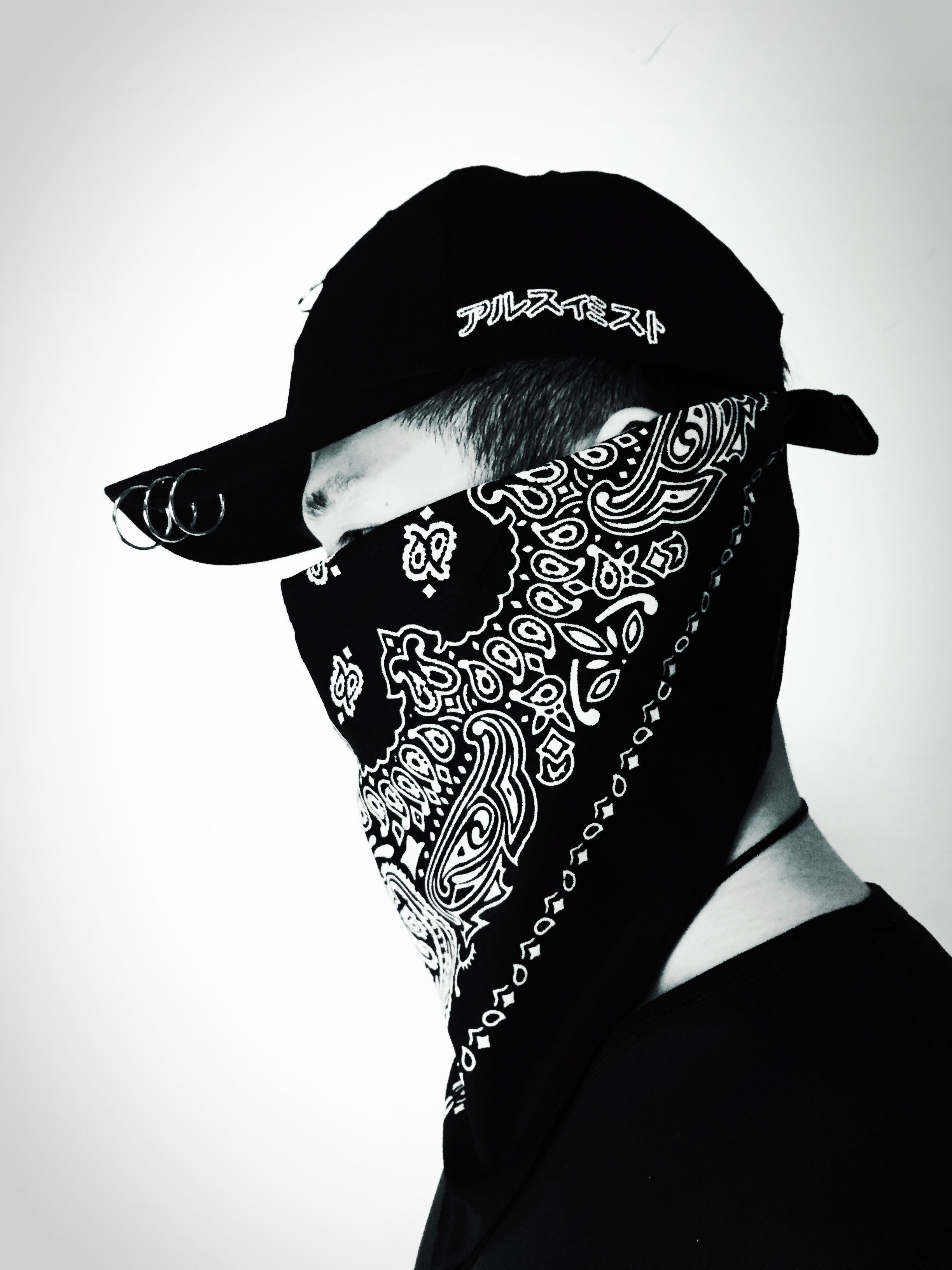 西海岸经典腰果花大方巾嘻哈街舞户外头巾遮耳潮男女表演佩戴方巾