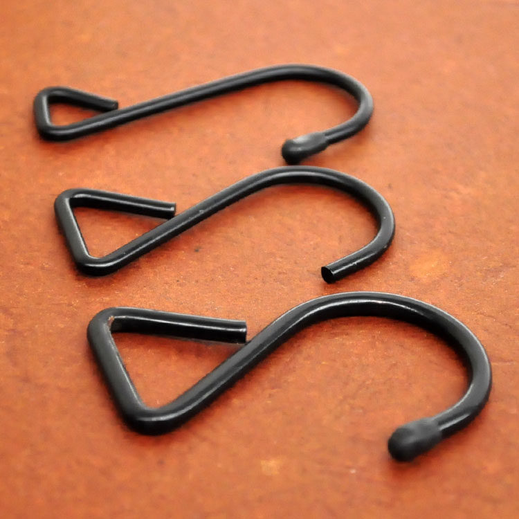 黑色三角型钩挂勾衣帽金属挂钩捆绑绑带钩子挂钩