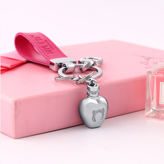 米勒斯香水瓶钥匙扣女韩国可爱创意皮带钥匙链汽车挂件钥匙圈个性