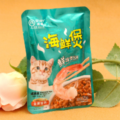 特价诺瑞猫猫用海鲜煲 猫咪零食猫湿粮包营养肉包 全面营养成猫粮