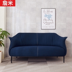 詹米 布艺沙发 拉丁风格艺术创意个性布沙发蓝色梵高客厅沙发新款