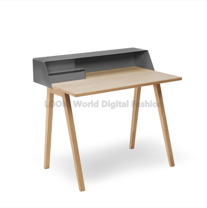 德国订货 Sekretar Elektrobox系列实木儿童学生学习桌书桌写字桌