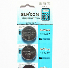 suncom 纽扣锂电池 CR2477  3V汽车钥匙遥控器 电饭煲5粒价包邮