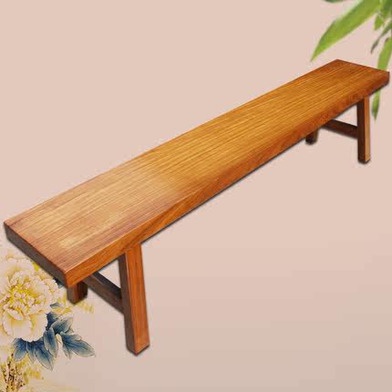 家有名木 实木长条凳长板凳 木质矮凳 板桌长条凳 配巴花大板