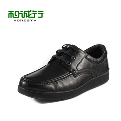 And iron sculpture end of 2015 business casual shoes leather quality thick men's leisure shoes 0090032