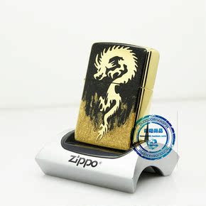 专柜正品zippo打火机 日版金色加厚万恶之城 五面工艺重盔甲骷髅