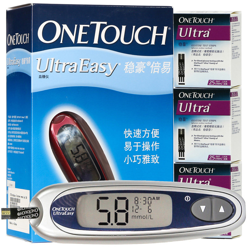 强生稳豪倍易onetouch ultraeasy型血糖仪 血糖试纸 jr