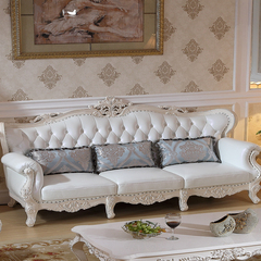 高档欧式真皮沙发组合123 奢华进口头层牛皮 实木皮艺客厅大户型