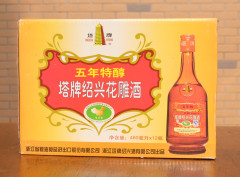 正品塔牌五年特醇480ml*12 花雕酒 包邮 半干型糯米黄酒泡阿胶