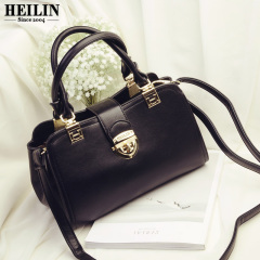 Hey Linda handbags fall/winter new wave personality metal Rotary lock shoulder bag women handbags slung metallic handbag