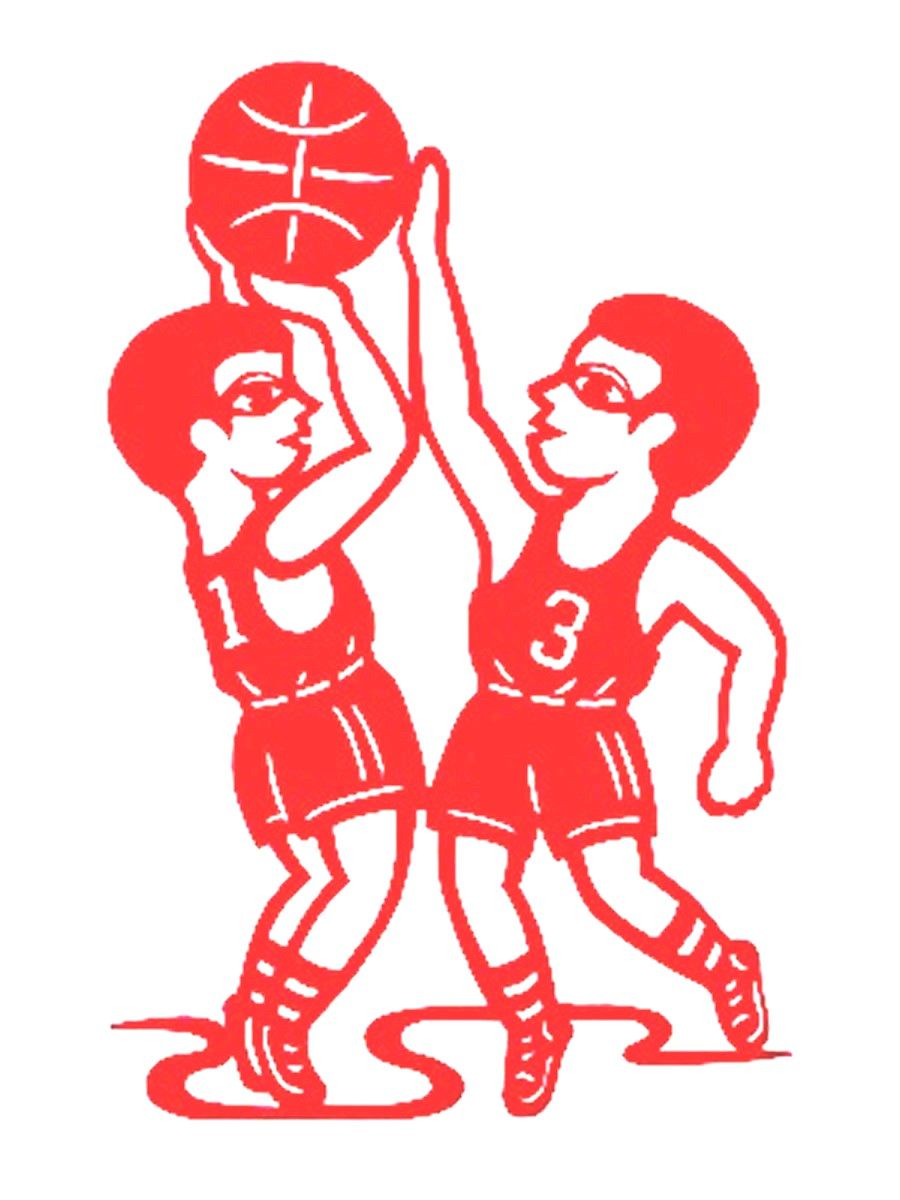 剪纸儿童幼儿园贴纸篮球窗花玻璃贴纯手工体育喜字