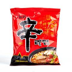 韩国版进口零食品方便面农心辛拉面香菇牛肉泡面煮面拉面辣味120g