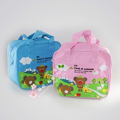 摩卡小熊四格/三格学生饭盒专用包购物袋手提包手提袋饭盒袋