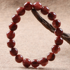 Precious Crystal natural Brazil 5 grade a pure red full Crystal bracelet lovers shunfa bracelets jewelry