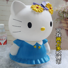 巨大号创意hello kitty储蓄罐 可爱凯蒂猫裙子KT猫存钱罐生日礼品