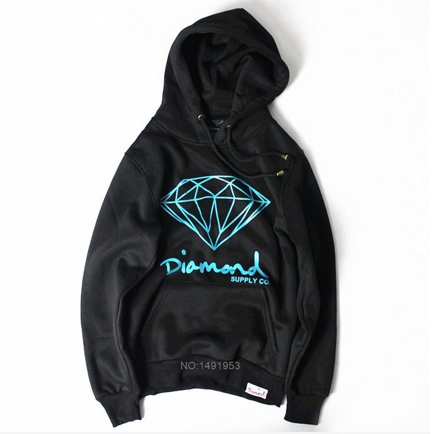 欧美西海岸钻石diamond街舞卫衣