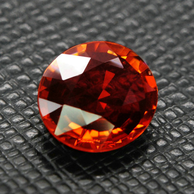 心韵极品收藏 2.55克拉橙红碧玺戒面 可来样定做