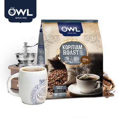 新加坡OWL猫头鹰进口研磨咖啡粉袋泡二合一黑咖啡510g