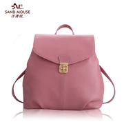 Beach mice 2015 new ladies leather casual backpack Europe in autumn and winter fashion suede leather shoulder bag