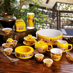 景德镇手工整套装功夫茶具套装陶瓷器红茶茶壶公道杯洗泡茶器盖碗