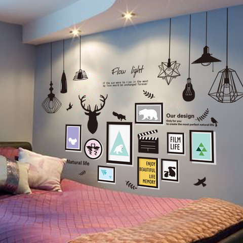 贴纸3d立体墙贴纸墙纸自粘床头温馨装饰