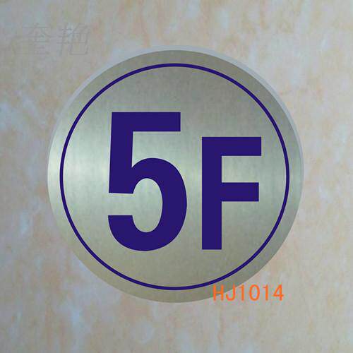 不锈钢标牌定做楼牌号5f金属银面腐蚀烤漆烂字标志牌