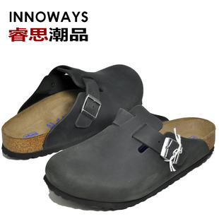 去德國買lv包 INNOWAYS德國Birkenstock天然牛皮Boston包頭鞋 軟底 舒適版 lv