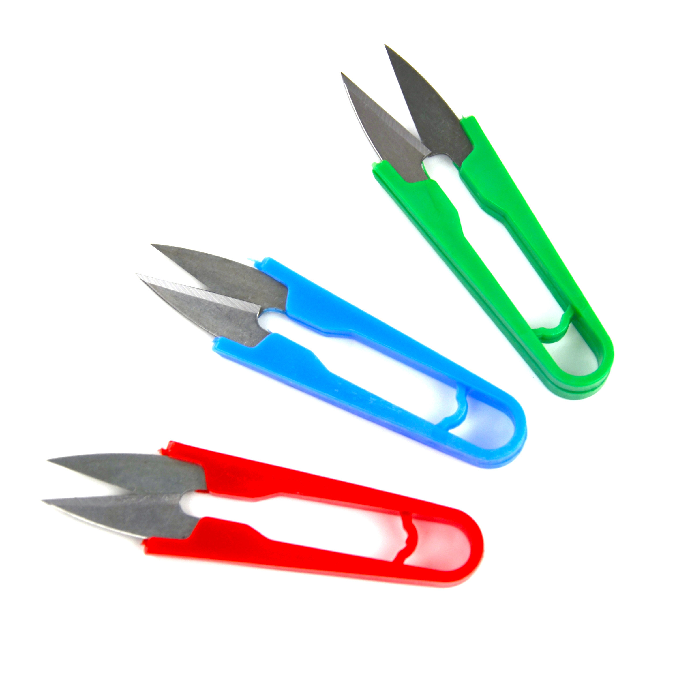 塑料剪刀糖果色手柄型剪纱剪线头十字绣缝纫机用布剪刀