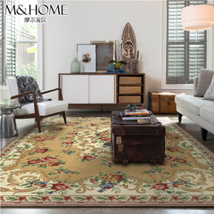 摩尔 手工剪花客厅茶几地毯 雪尼尔卧室床边毯 简约现代中式地毯