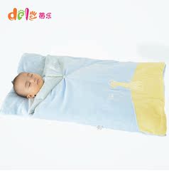 蒂乐婴儿睡袋秋冬款加厚两用外出抱被新生儿防踢被宝宝婴幼儿睡袋
