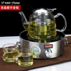 耐热玻璃水壶耐高温茶壶花茶具煮茶泡茶壶电磁炉可加热过滤无粘胶