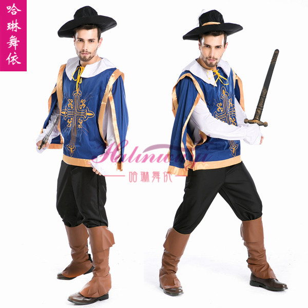cosplay表演服装经典外贸欧洲中世纪骑士万圣节服饰cosplay男装